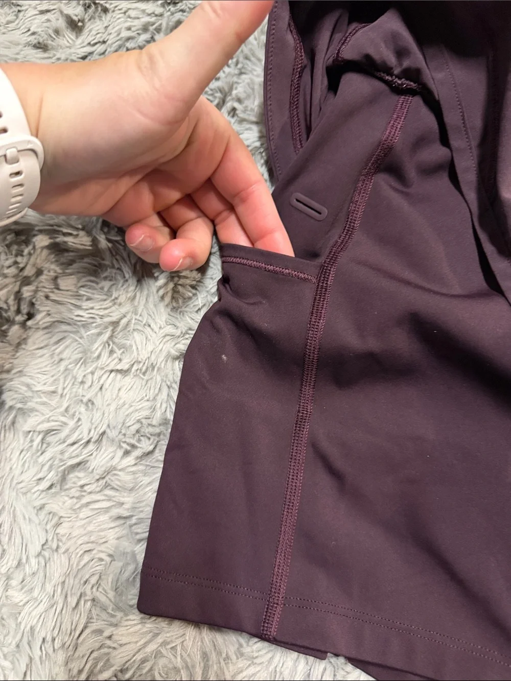 Lululemon Women’s Brown Athletic Layered Shorts size 12 - Picture 5 of 6
